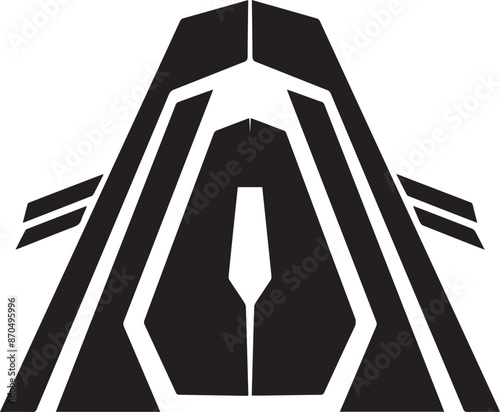 Cyberpunk silhouette symbol
