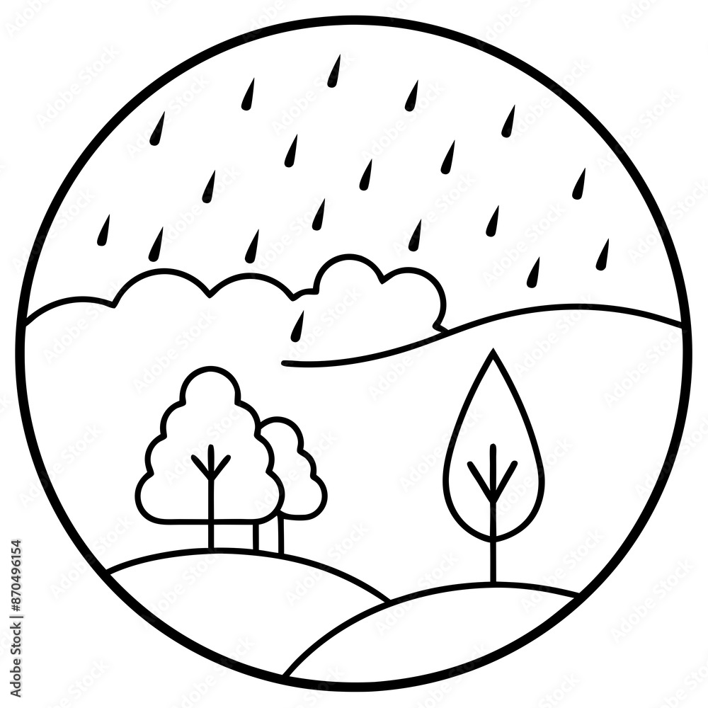 Tree in the Snow Vector Illustration: Winter Wonderland Scene Tree in the Snow Vector Illustration: Winter Wonderland Scene
