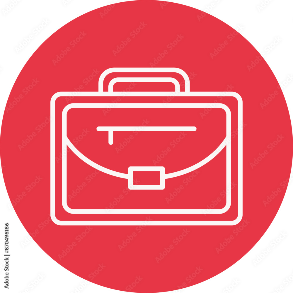 Suitcase line circle icon Suitcase line circle icon