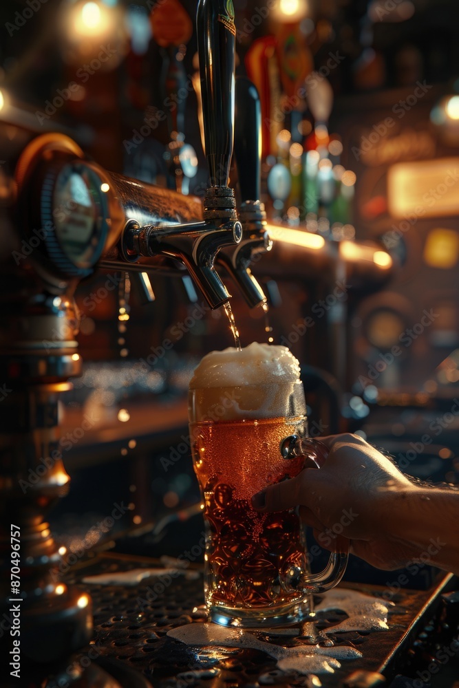 Beer Pouring at Bar Beer Pouring at Bar