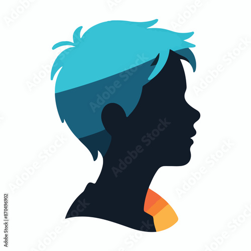  Flat Style Male Character Illustration for Profile or UI Design