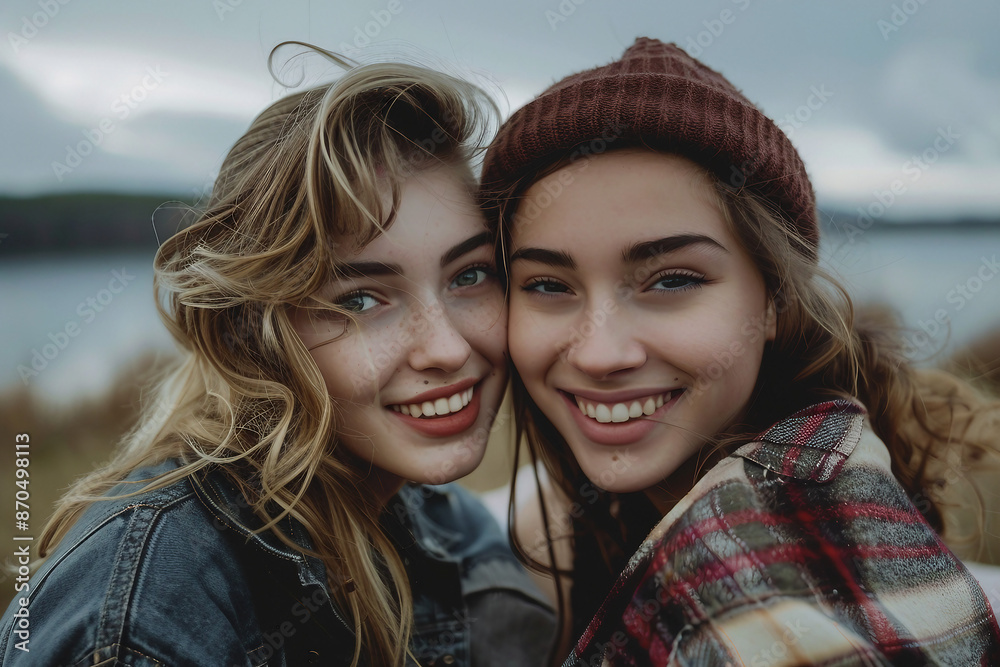 Generative AI picture of delightful picnic nature park bbq family friends couple together Generative AI picture of delightful picnic nature park bbq family friends couple together