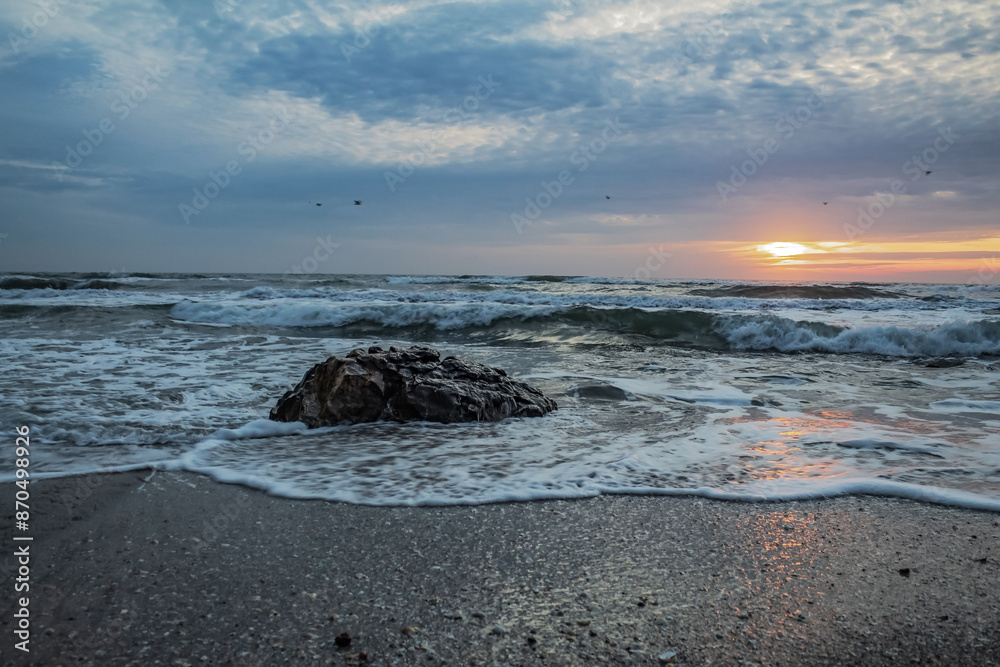 Fototapeta premium Sea, seashore - Europe, Romania, Constanta region