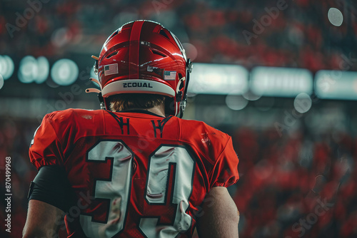 Dynamic expressive Generative AI picture american football soccer rugby sports competition match