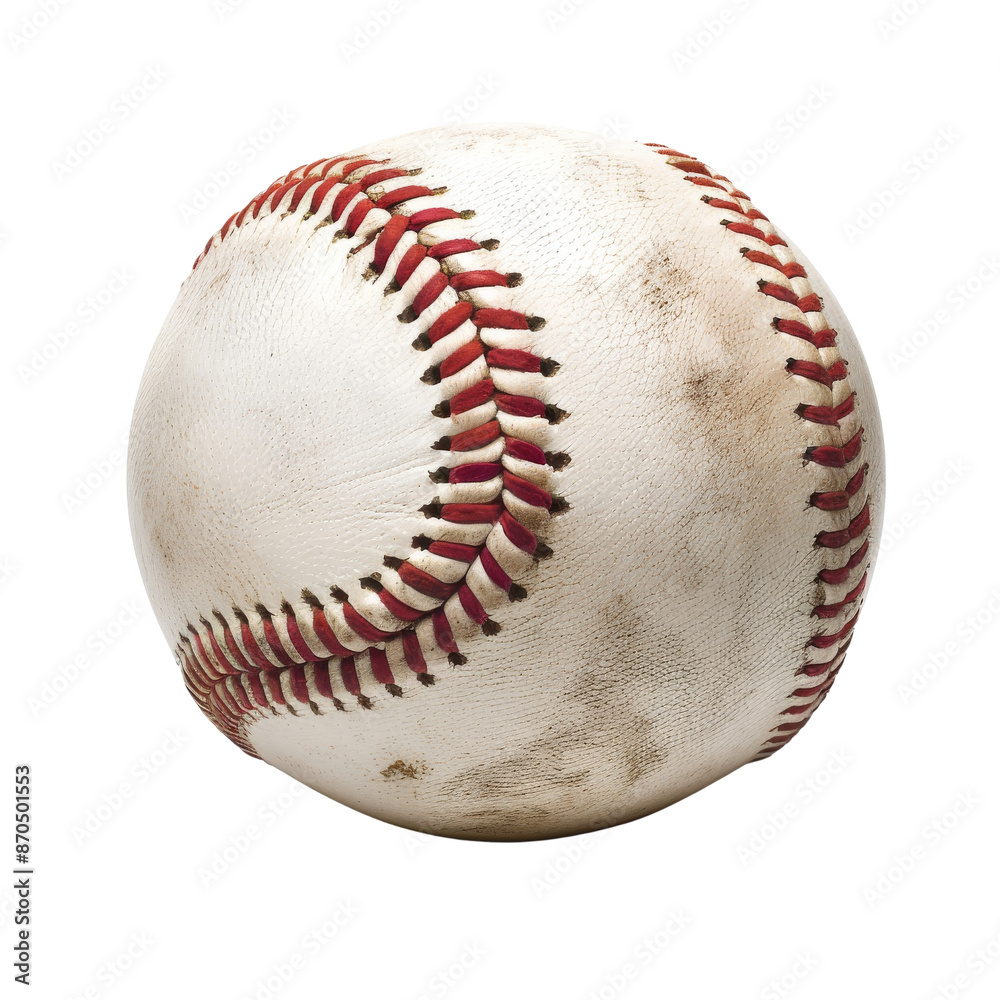 A worn baseball with red stitching. Idea for sports, baseball concepts, and athletic themes. A worn baseball with red stitching. Idea for sports, baseball concepts, and athletic themes.