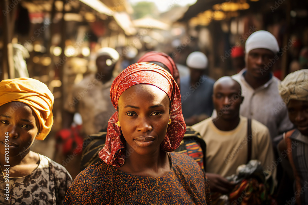 Obraz premium Ai generated image of street outdoors market with natural products