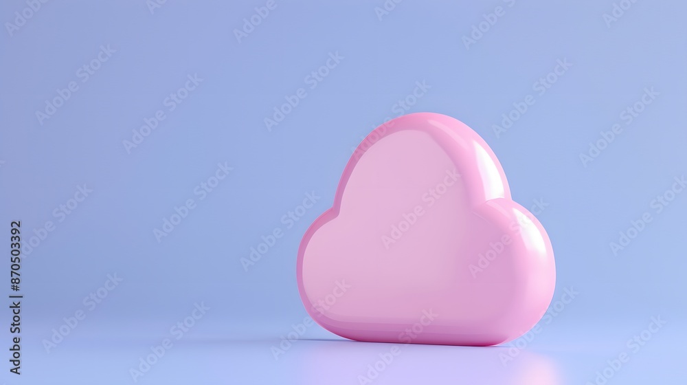 Minimalistic pink cloud-shaped object on a soft blue background, symbolizing simplicity, tranquility, and modern design in a serene setting. Minimalistic pink cloud-shaped object on a soft blue background, symbolizing simplicity, tranquility, and modern design in a serene setting.