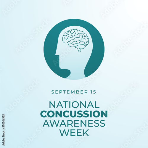 vector graphic of National Concussion Awareness Day ideal for National Concussion Awareness Day celebration.