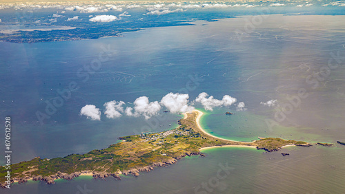 Houat Hoedic islands and belle ile in morbihan french Brittany photo