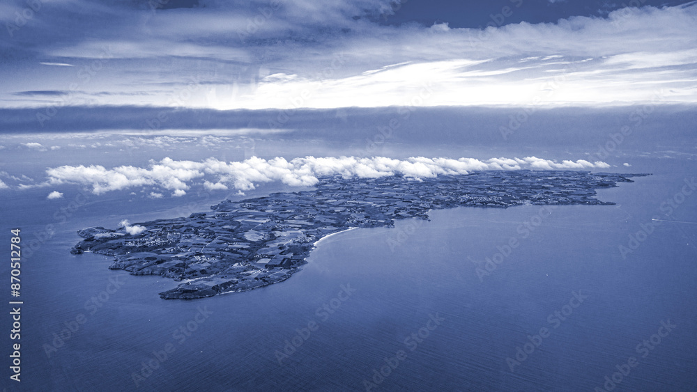 Fototapeta premium Houat Hoedic islands and belle ile in morbihan french Brittany
