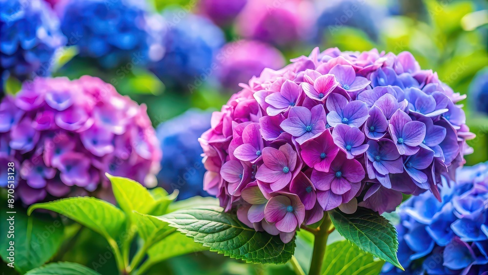 Lush blooming hydrangea, hydrangea, flowers, garden, blooming, purple, vibrant, beautiful, nature, summer, petals, botanical Lush blooming hydrangea, hydrangea, flowers, garden, blooming, purple, vibrant, beautiful, nature, summer, petals, botanical