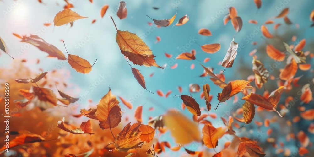Autumn leaves in flight Autumn leaves in flight
