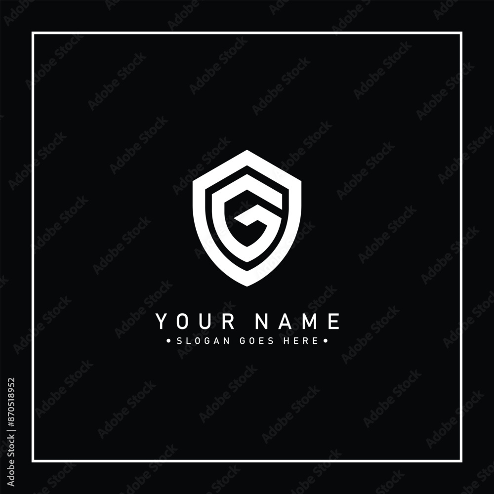 Letter G Protection Shield Logo Letter G Protection Shield Logo