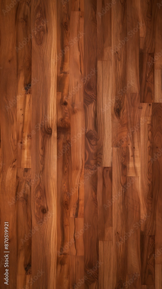 Fototapeta premium Walnut wood texture. Super long walnut planks texture background.Texture element