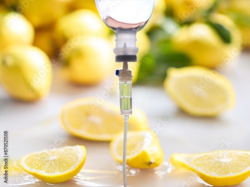Vitamin  c  iv drip concepts.