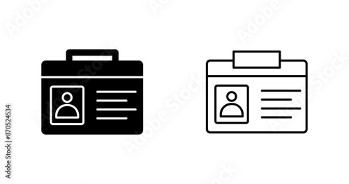 id card Vector Icon