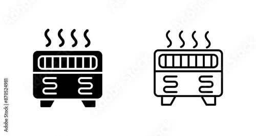 Convection Heater Vector Icon