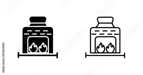 Coal Furnace Vector Icon