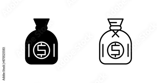 Dollar Sack Vector Icon