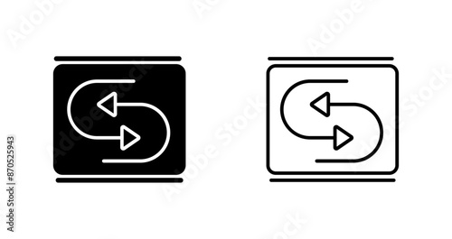 Reverse Arrow Vector Icon