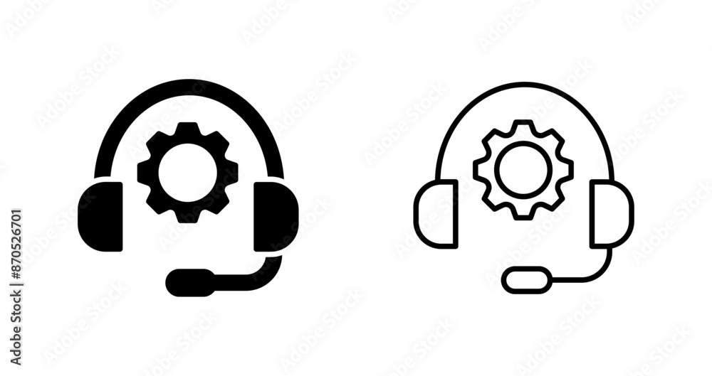 Obraz premium Technical Support Vector Icon