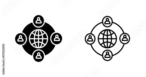 Company Network Vector Icon