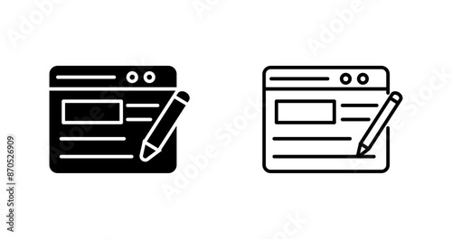 Blogging Service Vector Icon