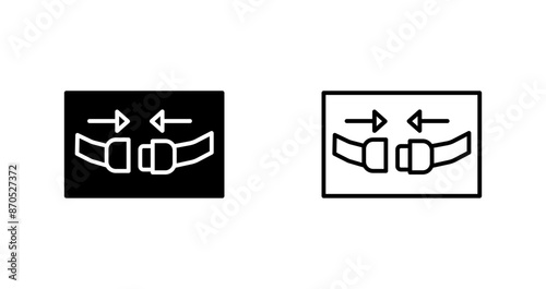 Seat Belt Vector Icon