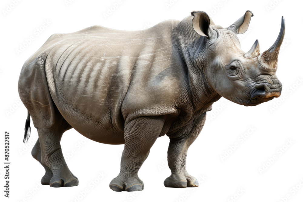 Rhino isolated on transparent background Rhino isolated on transparent background