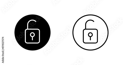 Open Lock Vector Icon