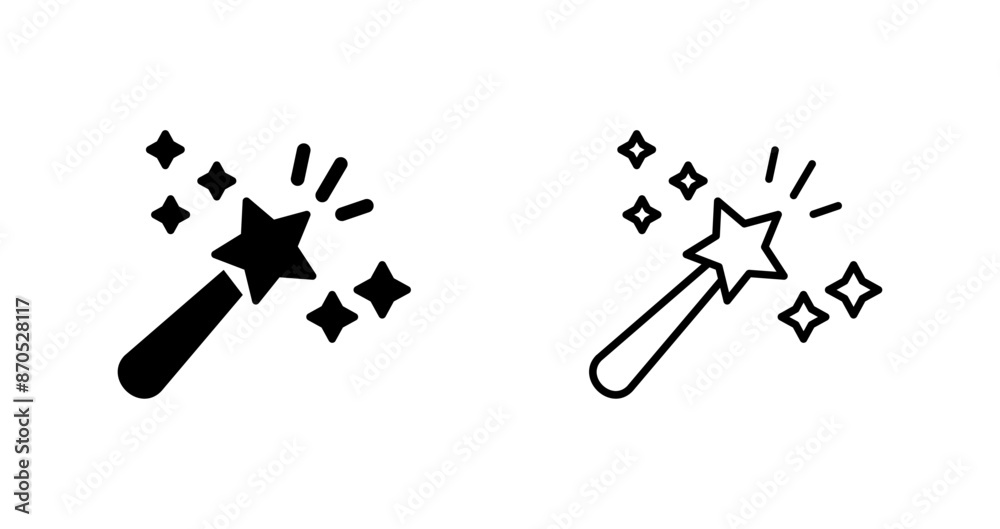 Magic Wand Vector Icon Magic Wand Vector Icon