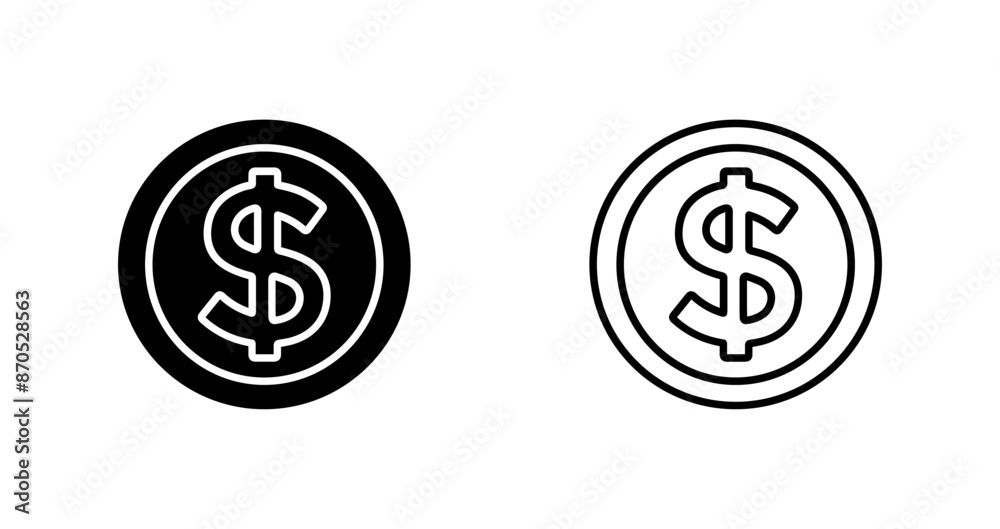 Dollar Symbol Vector Icon Dollar Symbol Vector Icon