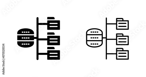 Data Structure Vector Icon