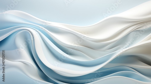 abstract background with smooth wavy silk or satin luxury cloth