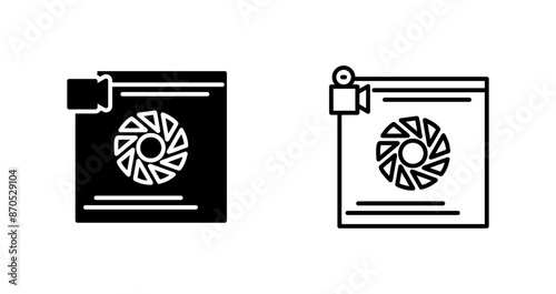 Camera Lens Vector Icon