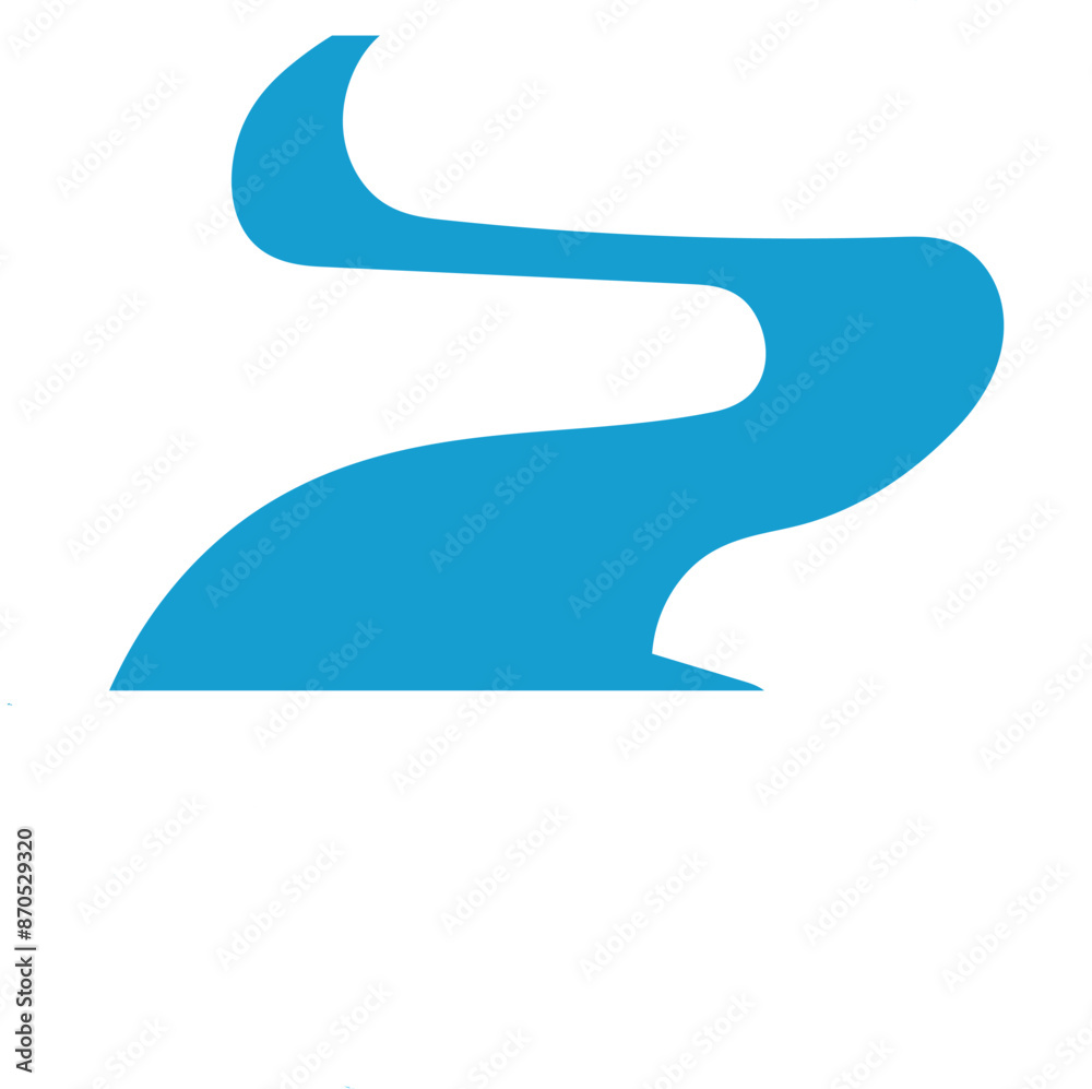 mountain river flow. Isolated on a white background. vector illustration. EPS 10 mountain river flow. Isolated on a white background. vector illustration. EPS 10