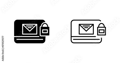 Locked Mail Vector Icon