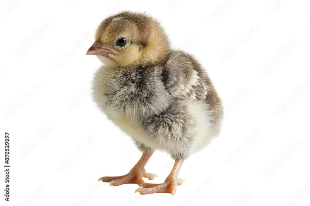 Obraz premium Small chicken isolated on transparent background