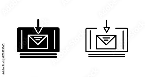 Mail Download Vector Icon