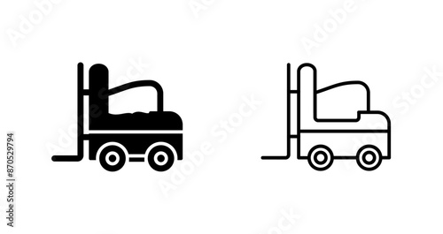 Forklift Vector Icon