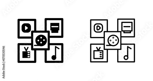 Multimedia Vector Icon