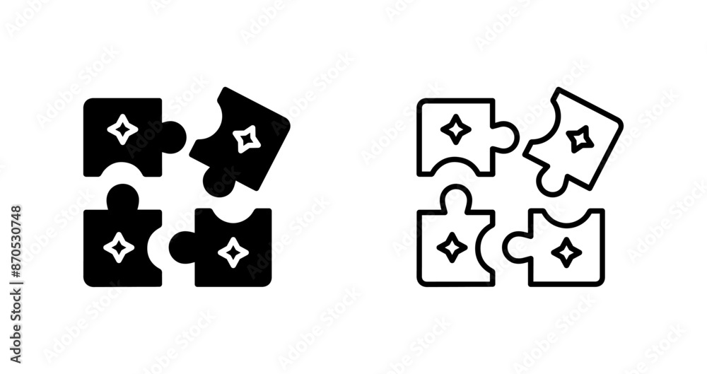 Puzzle Vector Icon Puzzle Vector Icon
