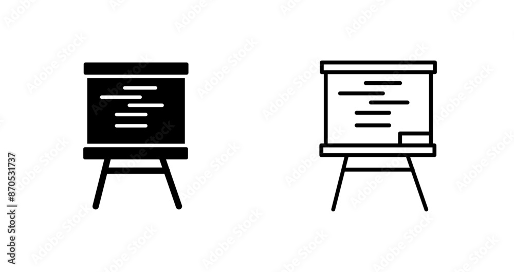 Whiteboard Vector Icon Whiteboard Vector Icon