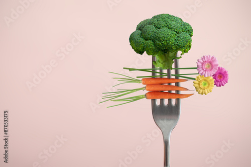 Fresh healthy food and prod...