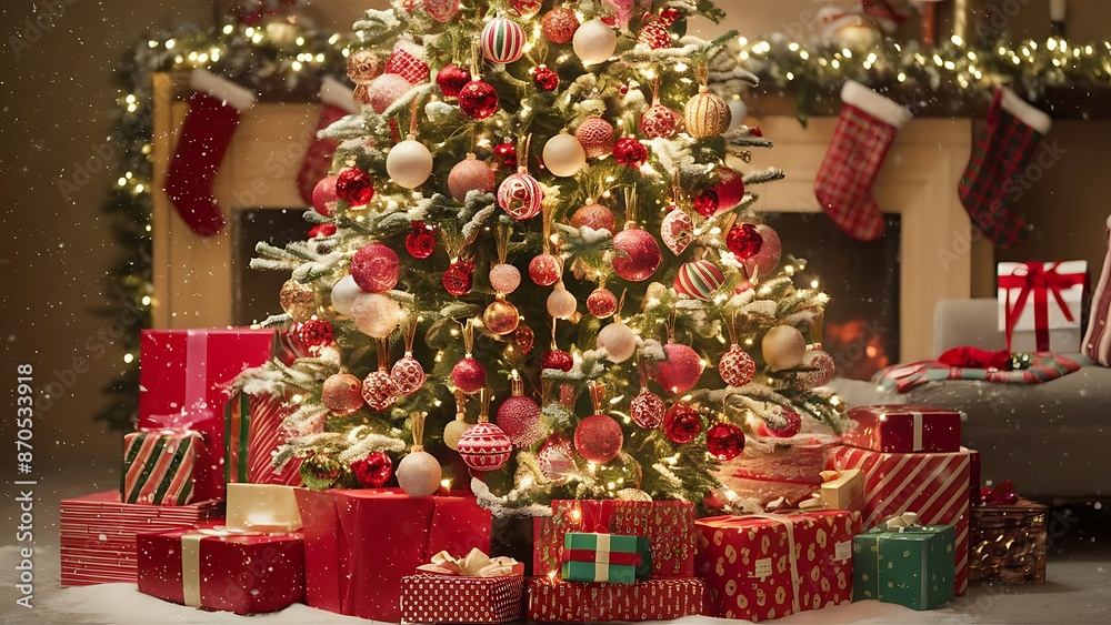 Beautiful Xmas pattern with ornaments Beautiful Xmas pattern with ornaments