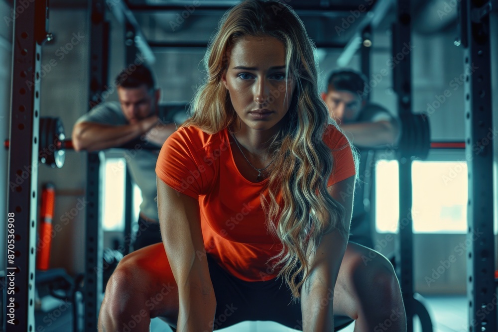 Woman Working Out at Gym Woman Working Out at Gym