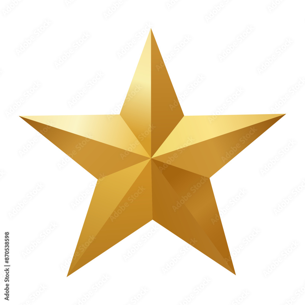 Golden Star Icon. vector illustration Golden Star Icon. vector illustration