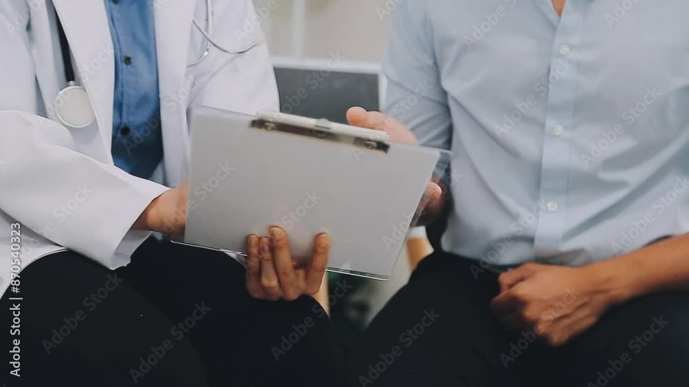 Urologists advise patients about prostate problems. Treatment of cancers of the urinary tract and male reproductive organs The concept of men's health problems Urologists advise patients about prostate problems. Treatment of cancers of the urinary tract and male reproductive organs The concept of men's health problems