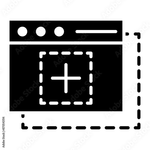 Drag and Drop vector icon. Can be used for No Code iconset.