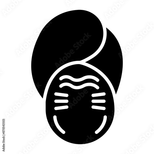 Wrinkled Face vector icon. Can be used for Skincare iconset.
